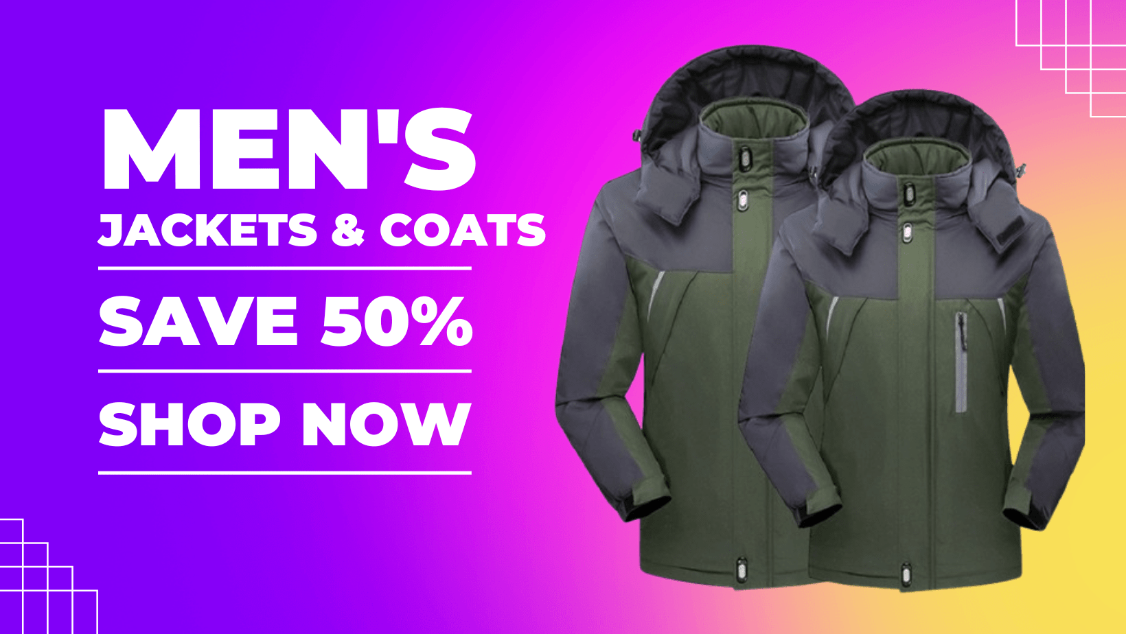 Men's Coat Banner